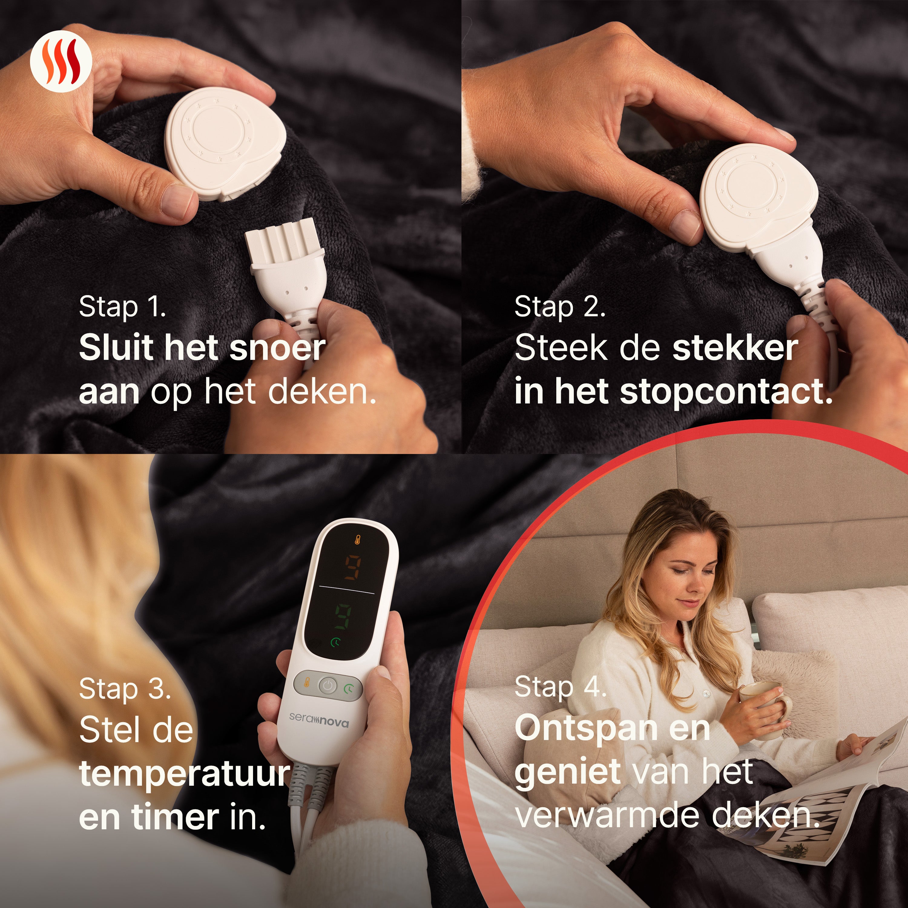 Elektrische Deken 3XL - Extra Warmte - Seranova