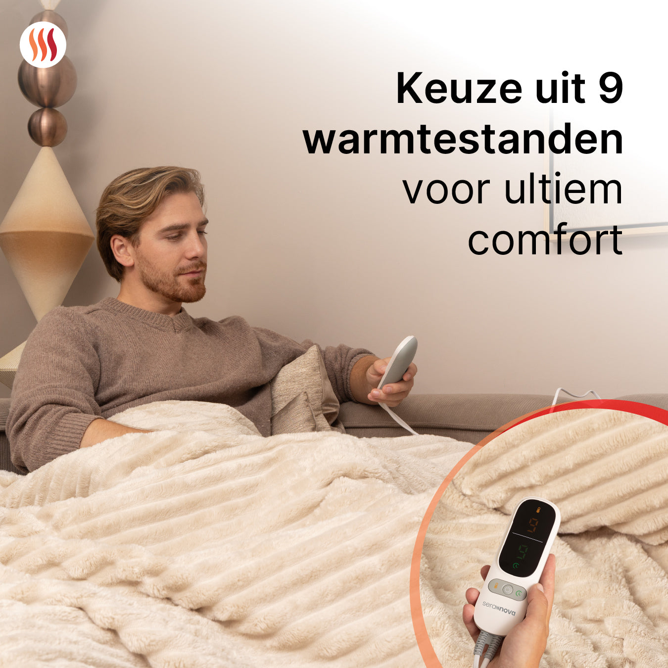 Premium Elektrische Deken Striped