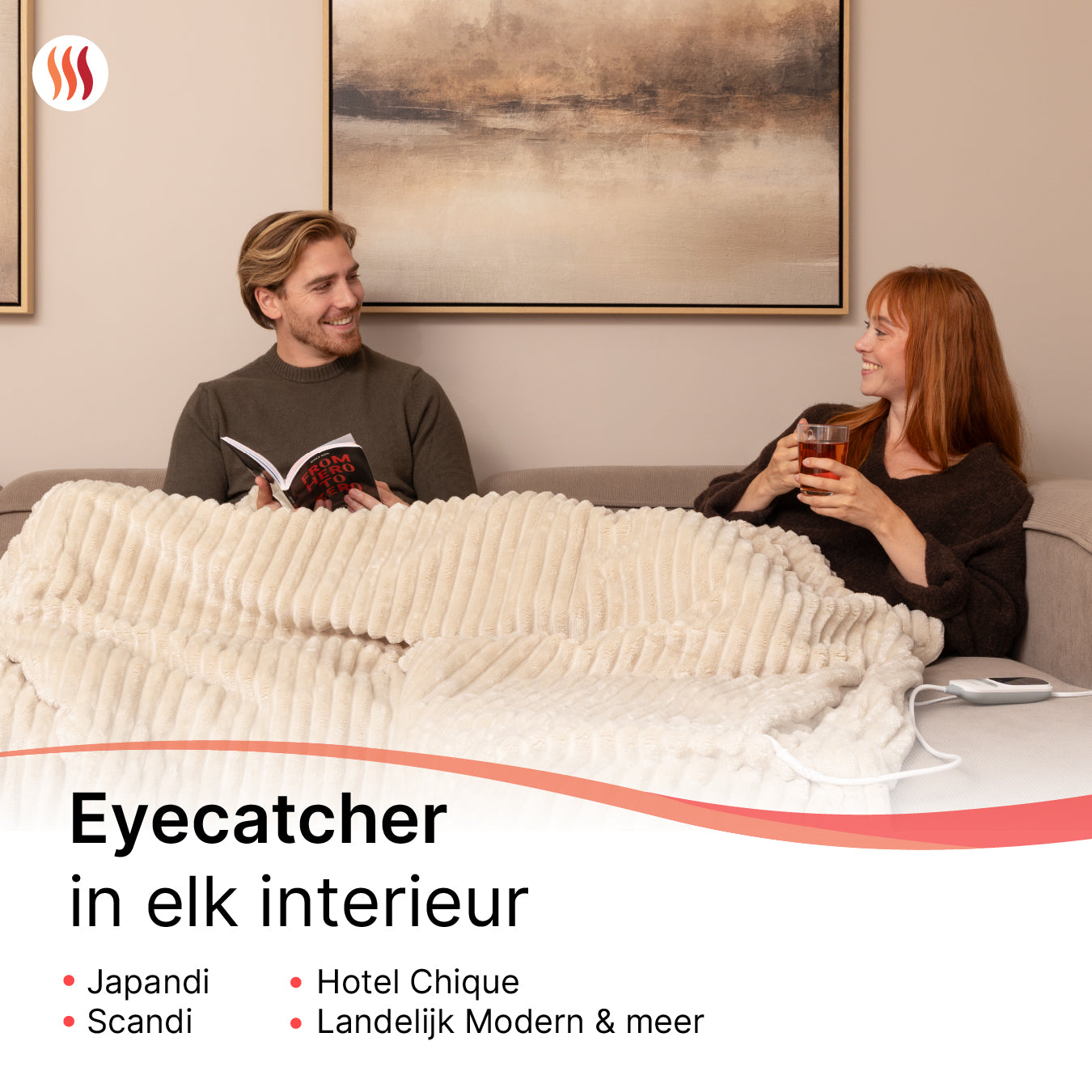 Premium Elektrische Deken Striped