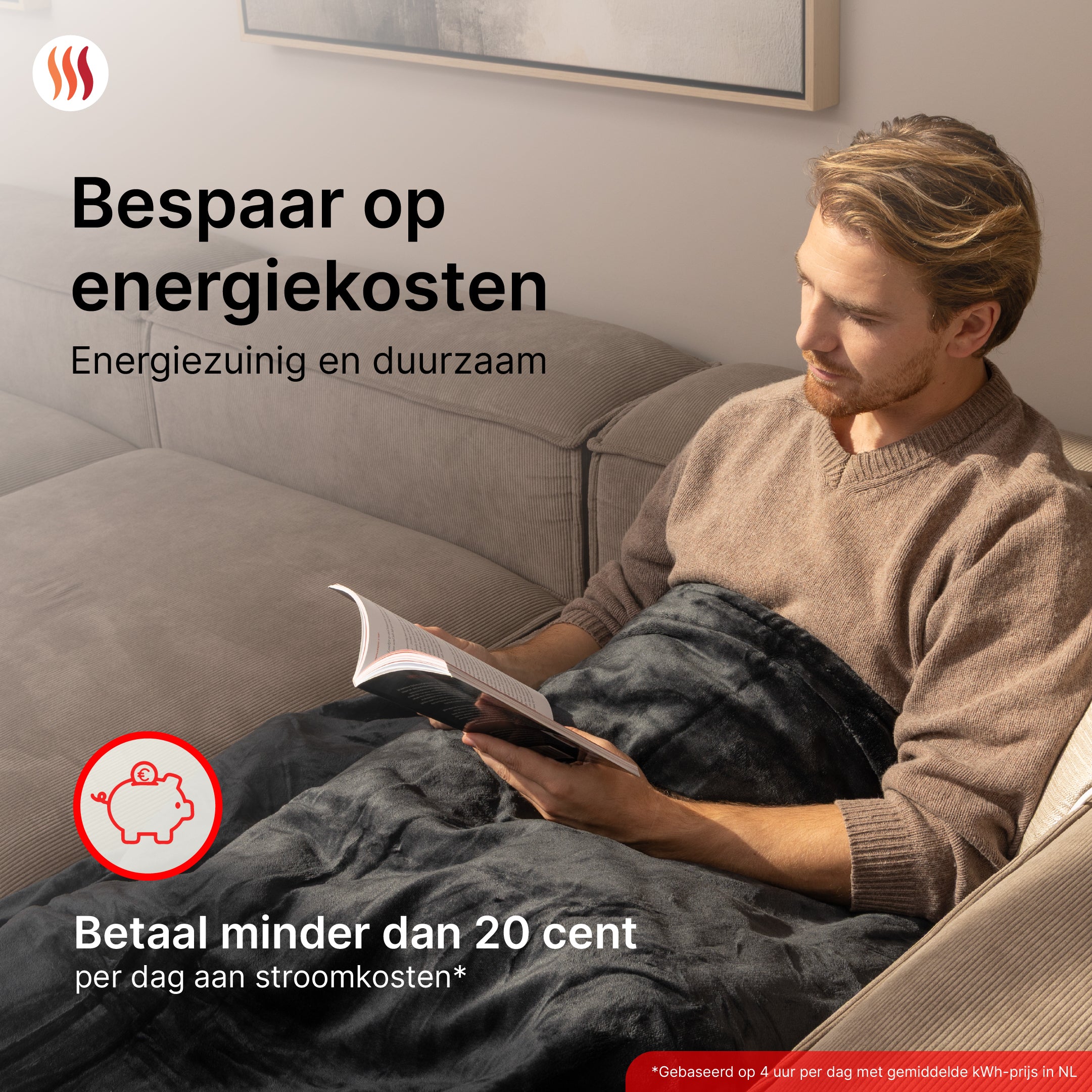 Elektrische Deken Light - Antraciet