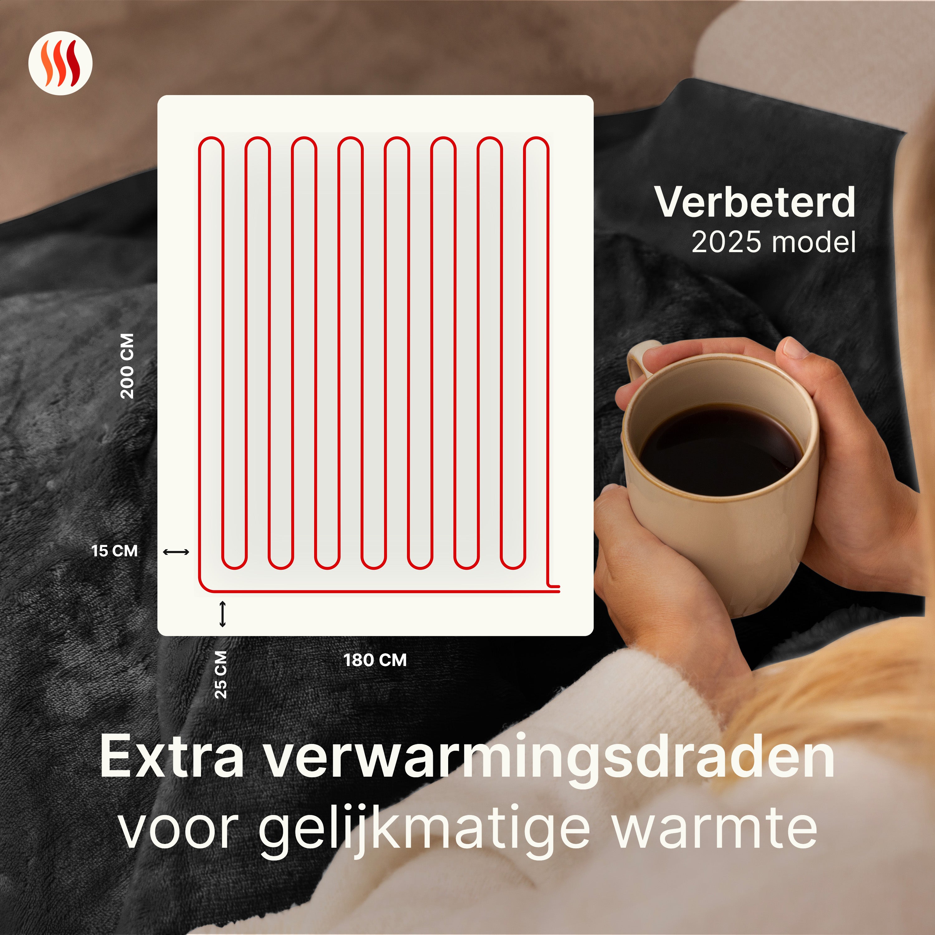 Elektrische Deken 3XL - Extra Warmte - Seranova