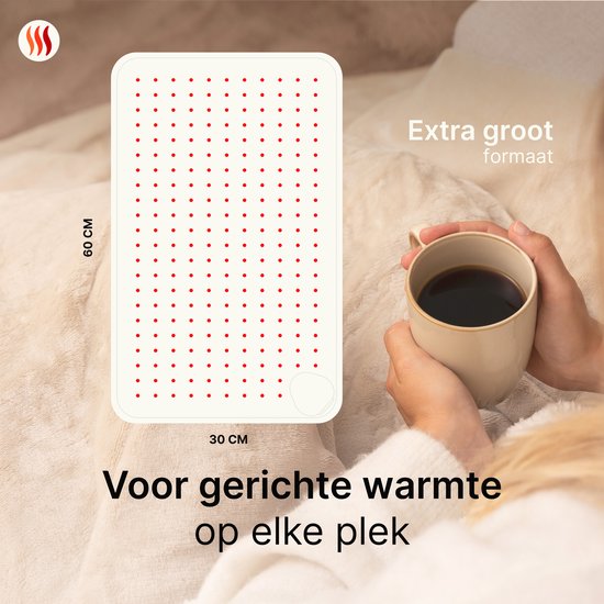 Elektrische Warmtekussen XL - Donkergrijs - Seranova