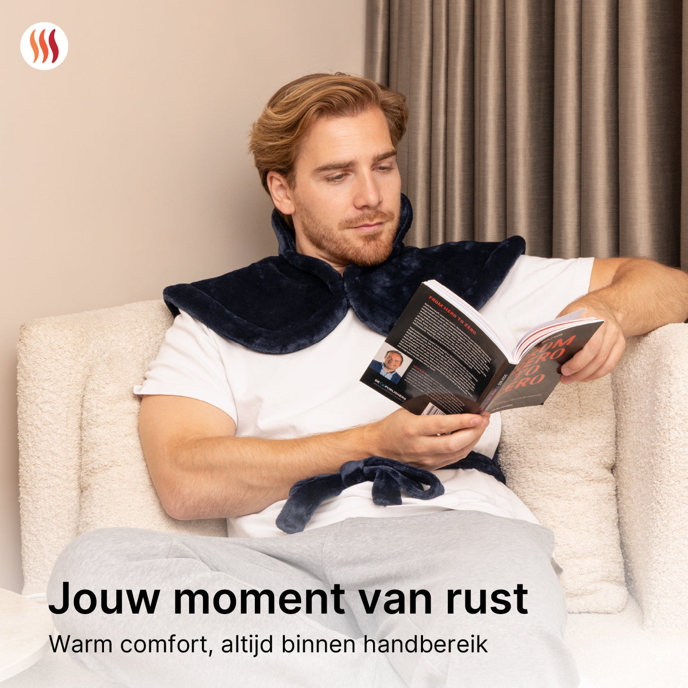 Verzwaard Warmtekussen - rug, nek & schouder