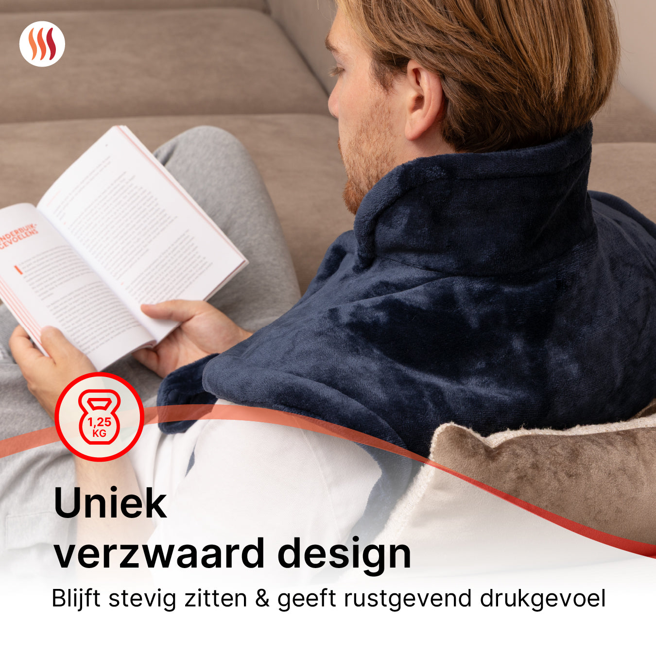 Verzwaard Warmtekussen - rug, nek & schouder