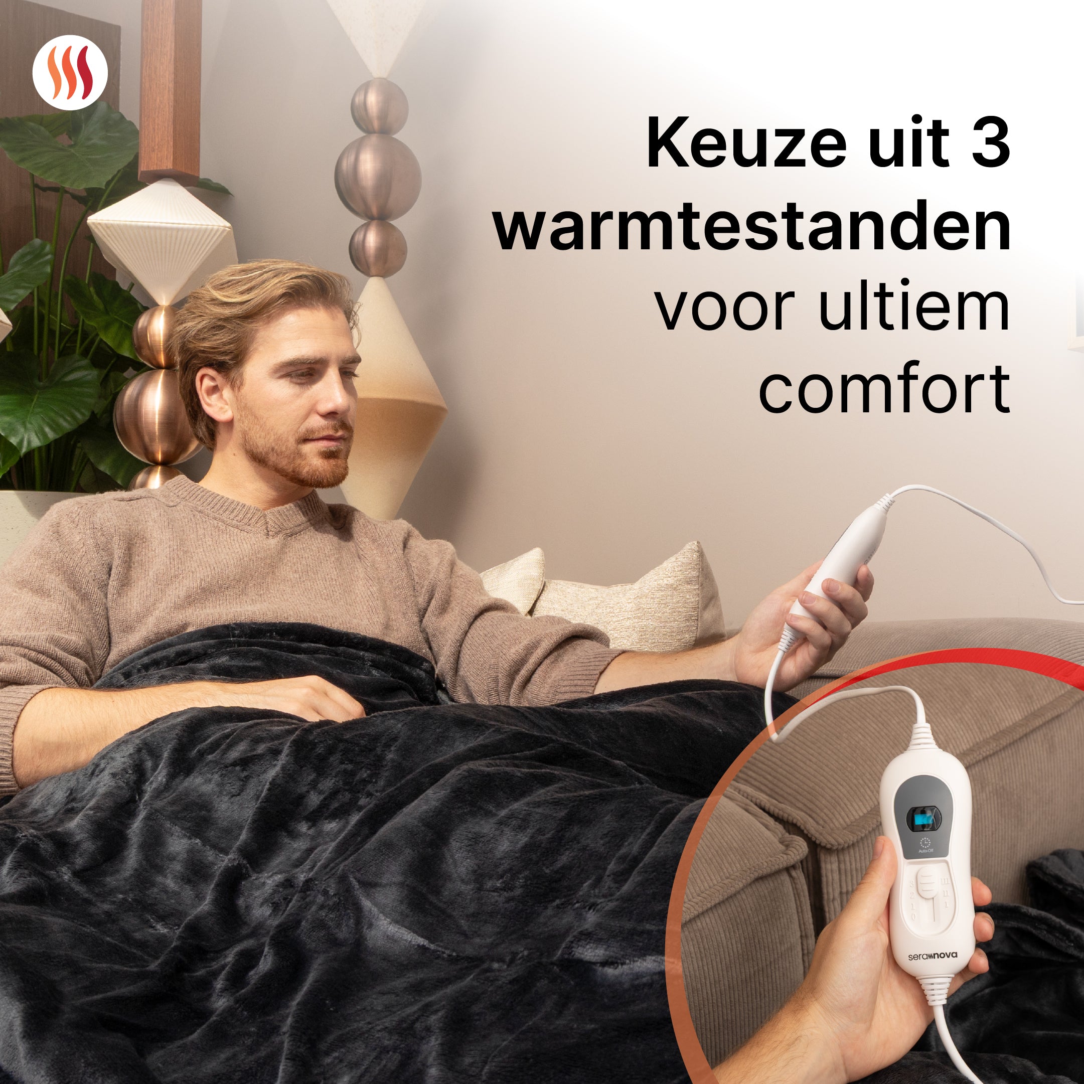 Elektrische Deken Light - Antraciet