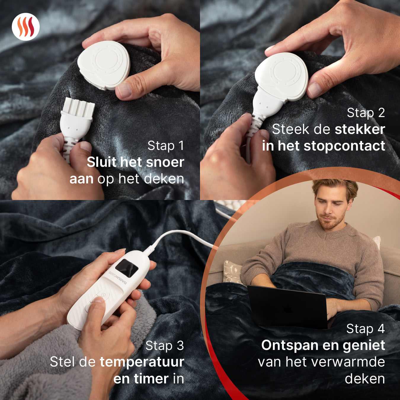 Elektrische Deken XXL - Seranova