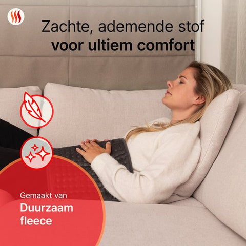 Elektrische Warmtekussen XL - Donkergrijs - Seranova