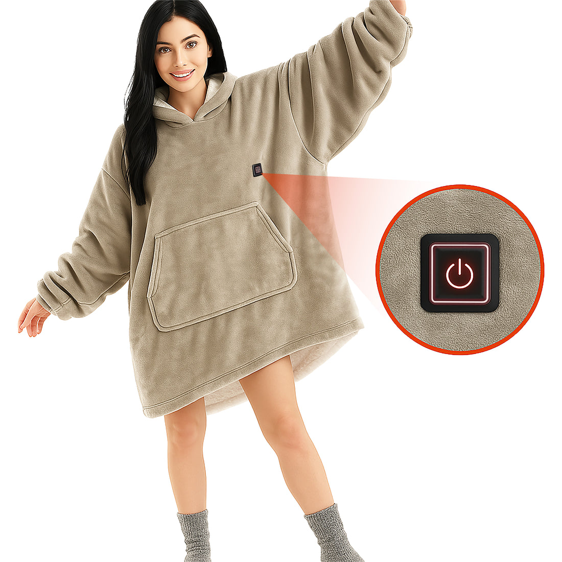 Seranova Heated Snuggle Hoodie - Seranova