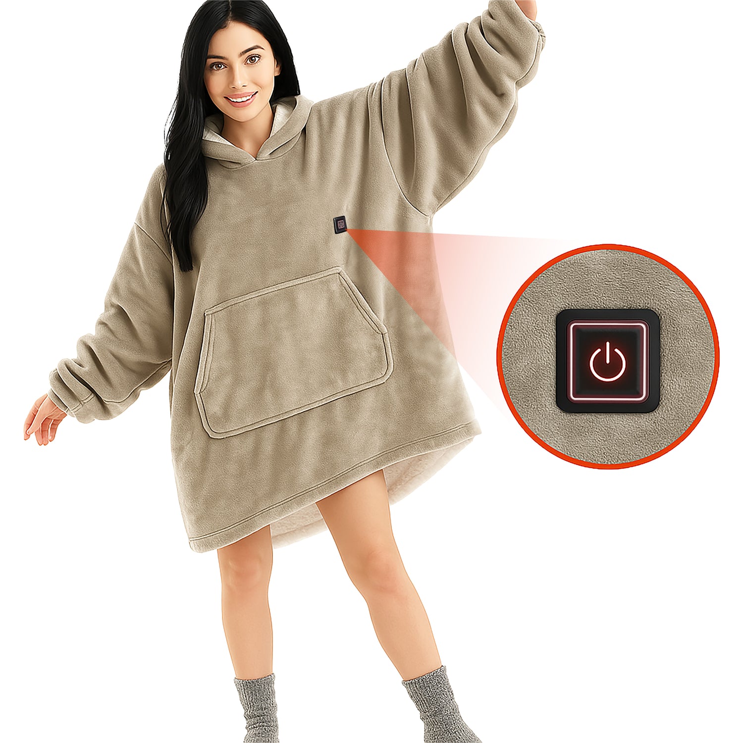 Seranova Heated Snuggle Hoodie - Seranova