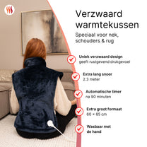 Verzwaard Warmtekussen - rug, nek &amp; schouder - Seranova