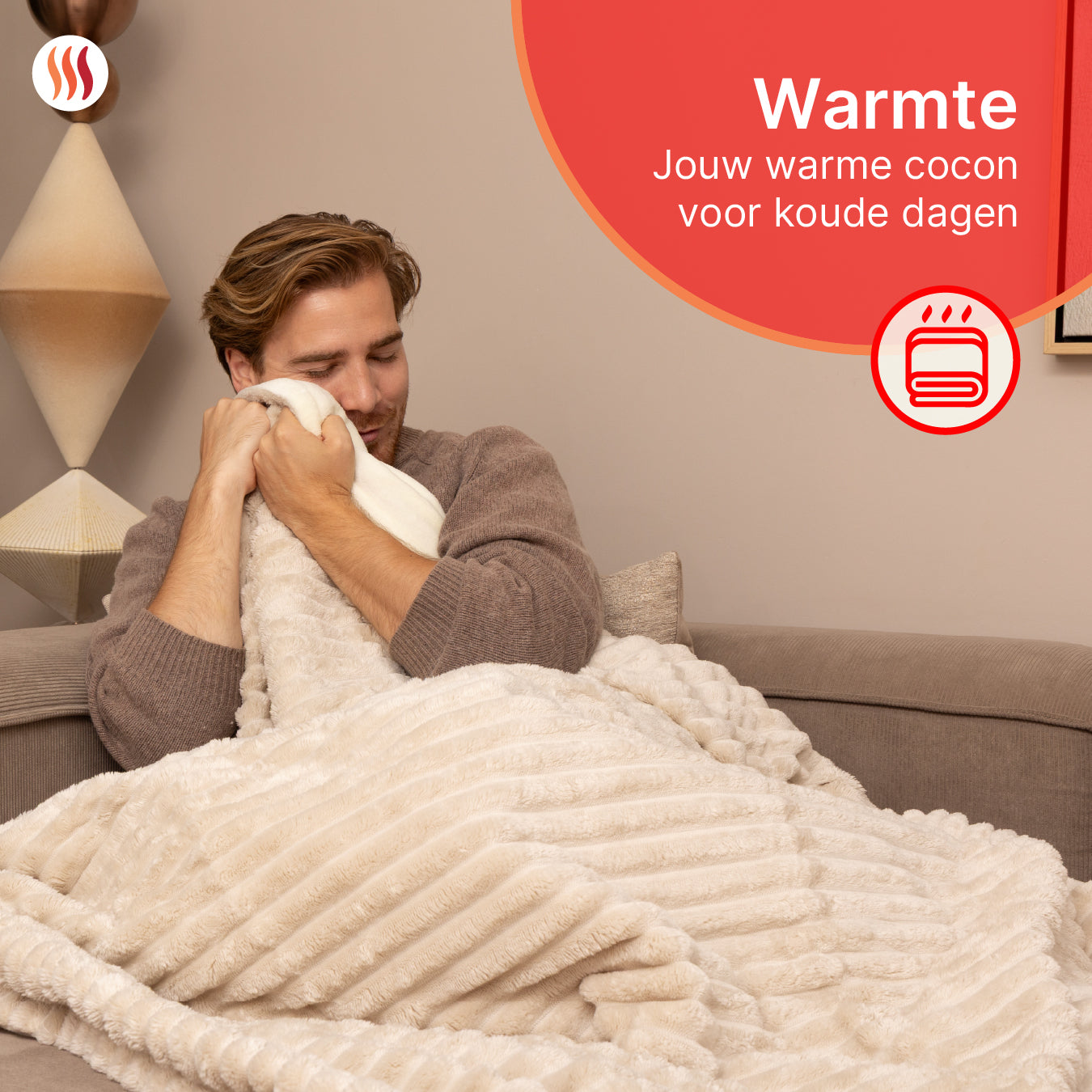 Premium Elektrische Deken Striped