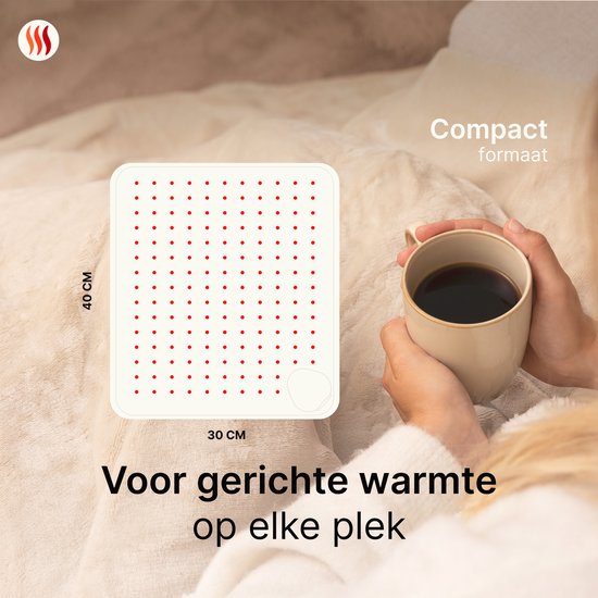 Elektrische Warmtekussen L - Donkergrijs - Seranova