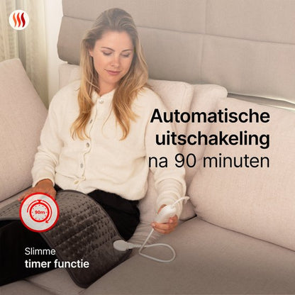 Elektrische Warmtekussen XL - Donkergrijs - Seranova