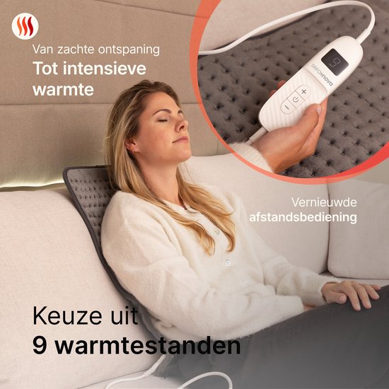 Elektrische Warmtekussen XL - Donkergrijs - Seranova
