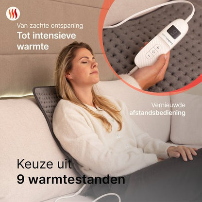 Elektrische Warmtekussen XL - Donkergrijs - Seranova