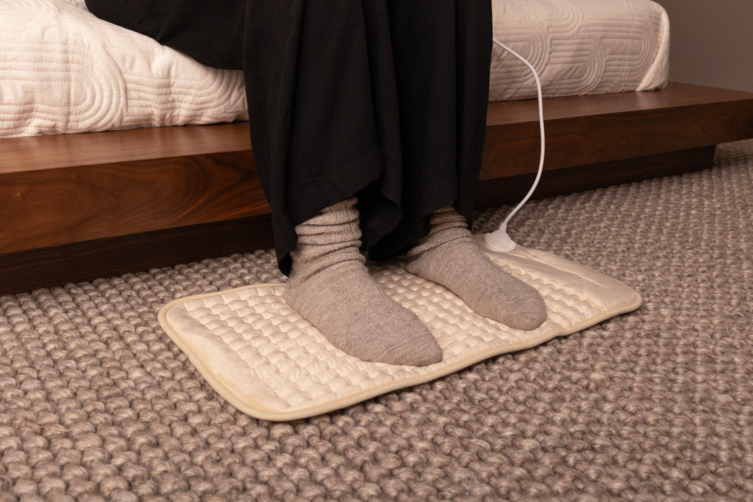 Elektrische Warmtekussen XL met hoes - Beige - Seranova
