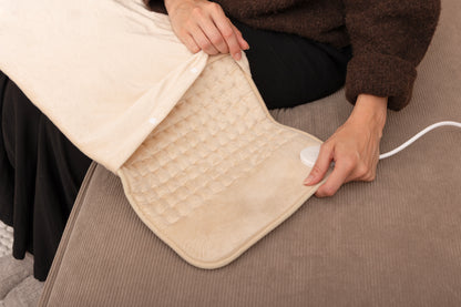 Elektrische Warmtekussen XL met hoes - Beige - Seranova